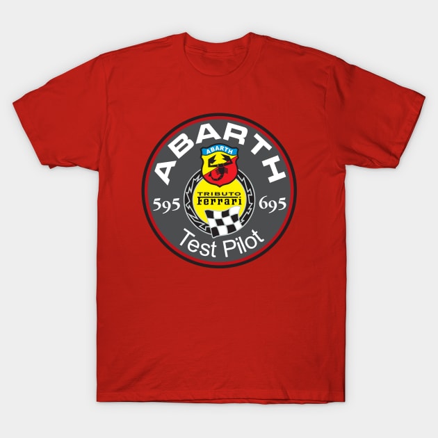ABARTH Test Pilot T-Shirt by CreativePhil